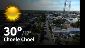 Clima de hoy, domingo 14 de enero de 2024, para la ciudad de Choele Choel
