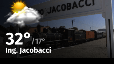 Clima de hoy, miércoles 24 de enero de 2024, para la ciudad de Ing. Jacobacci