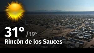 Clima de hoy, martes 9 de enero de 2024, para la ciudad de Rincón de los Sauces