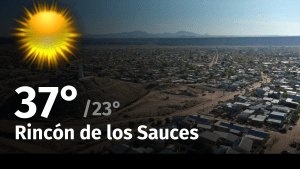 Clima de hoy, lunes 22 de enero de 2024, para la ciudad de Rincón de los Sauces