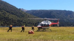 Incendio en el parque Lanín: un solo foco activo, esperan lluvias por la tarde