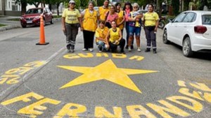 Una nueva estrella amarilla fue pintada en Cipolletti: quién era la víctima