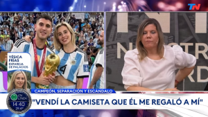 La expareja de Exequiel Palacios volvió a referirse a la medalla de Qatar 2022 que amenazó con rematar