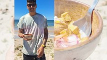 Imagen de Playas Doradas, el paraíso de un chef: pescó, hizo un delicioso ceviche y lo disfrutaron de cara al mar