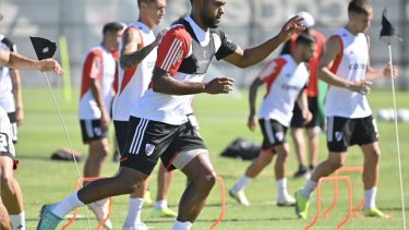 Borja regresó a los entrenamientos y en River hay esperanza de que llegue al Superclásico.