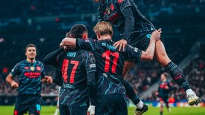 Champions League: Real Madrid y el City, sin Julián Álvarez, festejaron en el inicio de los octavos de final