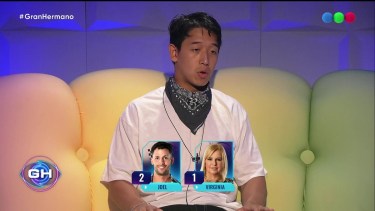 Martín Ku votó anoche en la gala de nominación de Gran Hermano.-