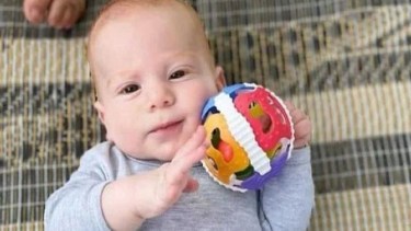 Kfir Bibas, el bebé argentino de nueve meses secuestrado por Hamás. Foto: NA.
