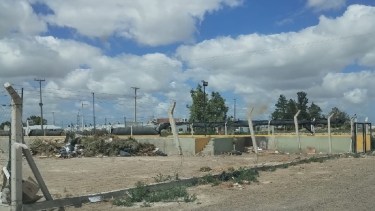 Robaron un paño importante del Depósito Voluntario de Residuos en Viedma. Foto Gentileza