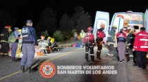 Imagen de Murió uno de los heridos del accidente en la Ruta 40, tras perder el control de la moto y caer a un barranco