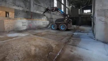 El minicargador permite aumentar la seguridad en las operaciones. Foto: gentileza. 