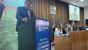 EL discurso de Gaido apuntó en varios momentos contra el presidente Javier Milei. Foto: Cecilia Maletti. 
