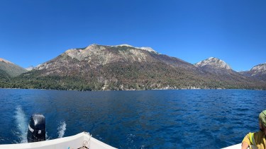 Las huellas del incendio en las montañas de Bariloche. 