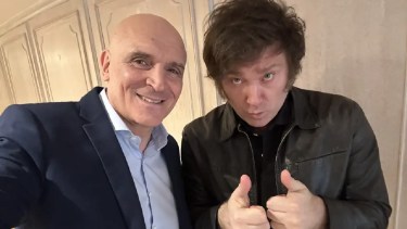 El diputado Espert y el presidente Javier Milei. 