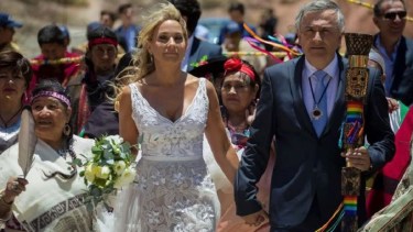 El exgobernador de Jujuy, Gerardo Morales, y Tulia Snopek, su esposa.