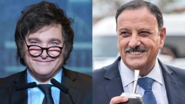El presidente Javier Milei y el gobernador de La Rioja, Ricardo Quintela.
