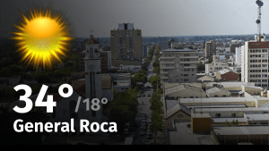 Clima en General Roca: cuál es el pronóstico del tiempo para hoy miércoles 14 de febrero