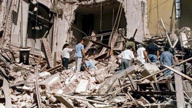 El atentado a la embajada de Israel en 1992 dejó 22 muertos.