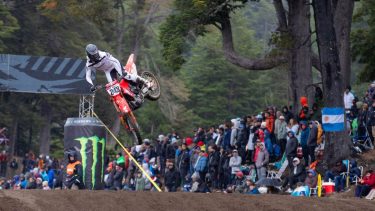 Tim Gajser fue el mejor en la prueba clasificatoria del MXGP en Villa La Angostura. (Foto: Gentileza Ministerio de Turismo de Neuquén)