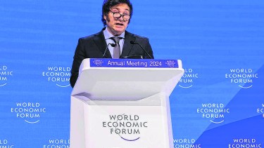 Javier Milei recordó su paso por el Foro de Davos luego del avance de la ultra derecha en Europa. (Archivo)