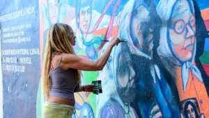 Restauraron el mural de las Madres en Neuquén: «Lo haremos todas las veces que sea necesario»
