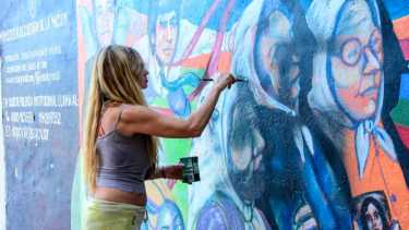 Restauraron el mural de las Madres en Neuquén: «Lo haremos todas las veces que sea necesario»