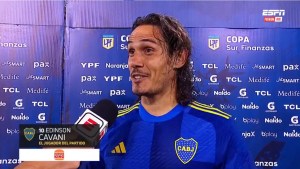 «Salí de ese momento que tenemos que pasar los delanteros», Cavani tras su hat trick en Boca