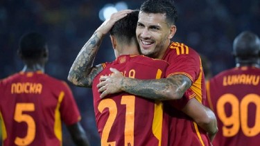 Paredes asistió a Dybala en el gol de la Roma.