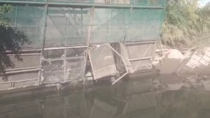 VIDEO | La basura de Viedma al río Negro: denuncian las roturas de las rejas del desagüe pluvial