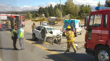 El choque ocurrió en Bariloche y Dina Huapi. Foto gentileza