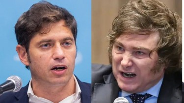Milei contra Kicillof  Foto: Gentileza Ámbito. 