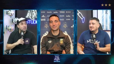 Scaloni en entrevista con AFA estudio.