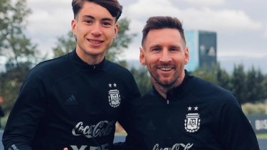 Matías Soulé habló sobre el sueño de jugar con Messi en Paris 2024.