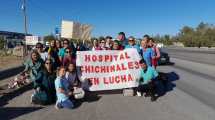 Imagen de Video: Hospitalarios protestaron en la Ruta 22 en Chichinales en el inicio de Semana Santa