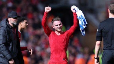 Alexis Mac Allister fue elegido la figura del partido entre Liverpool y Brighton.