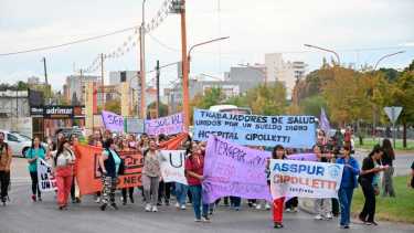 Hospitalarios levantaron el corte de los puentes. Foto: Florencia Salto.