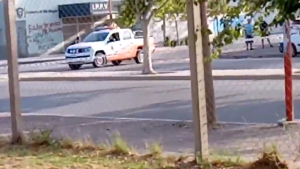 Escape de gas en Cipolletti: una máquina rompió un caño principal