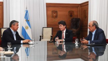 Figueroa junto a Posse y Francos, hoy en Casa de Gobierno. Foto: gentileza.