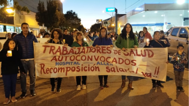 Manifestaciones en las calles, paros y marchas: hospitalarios protestan en Río Negro. Foto: gentileza
