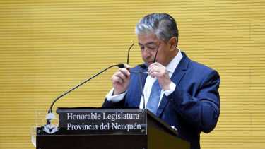 Figueroa les describió a los diputados la situación de la provincia frente a los pagos que debe afrontar este año. Foto: Matías Subat.