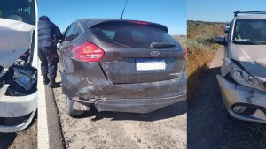 Triple choque sobre la Ruta 22 en Chimpay, entre turistas de Neuquén, Cipolletti y Roca