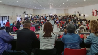 Unter convocó para este martes a su Congreso a Huergo para analizar una propuesta para abril-mayo. Foto Archivo.