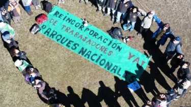 Exigen la reincorporación de los cinco trabajadores despedidos. Foto: gentileza