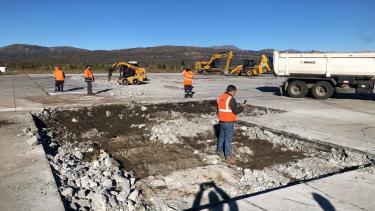 Tres empresas de Buenos Aires y una de Bariloche intervienen en los trabajos. Foto: gentileza