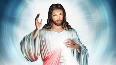 La Divina Misericordia de Jesús se celebra con esta imagen de Cristo.-