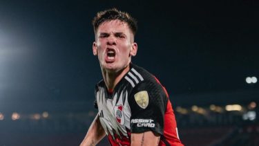 Mastantuono es el jugador más joven en anotar un gol en River en la Copa Libertadores.