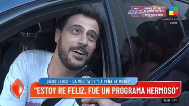 Diego Leuco enfrentó los rumores de conflicto con Lizy Tagliani en La Peña. 