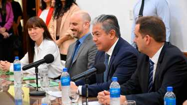 Rolando Figueroa en la presentación de la Copreti, comisión para erradicar el trabajo infantil. Foto: Florencia Salto.