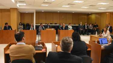 Una de las últimas reuniones del Consejo de al Magistratura en Roca, en abril pasado.