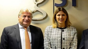 Pablo Berni Peralta junto a Isela Costantini.
